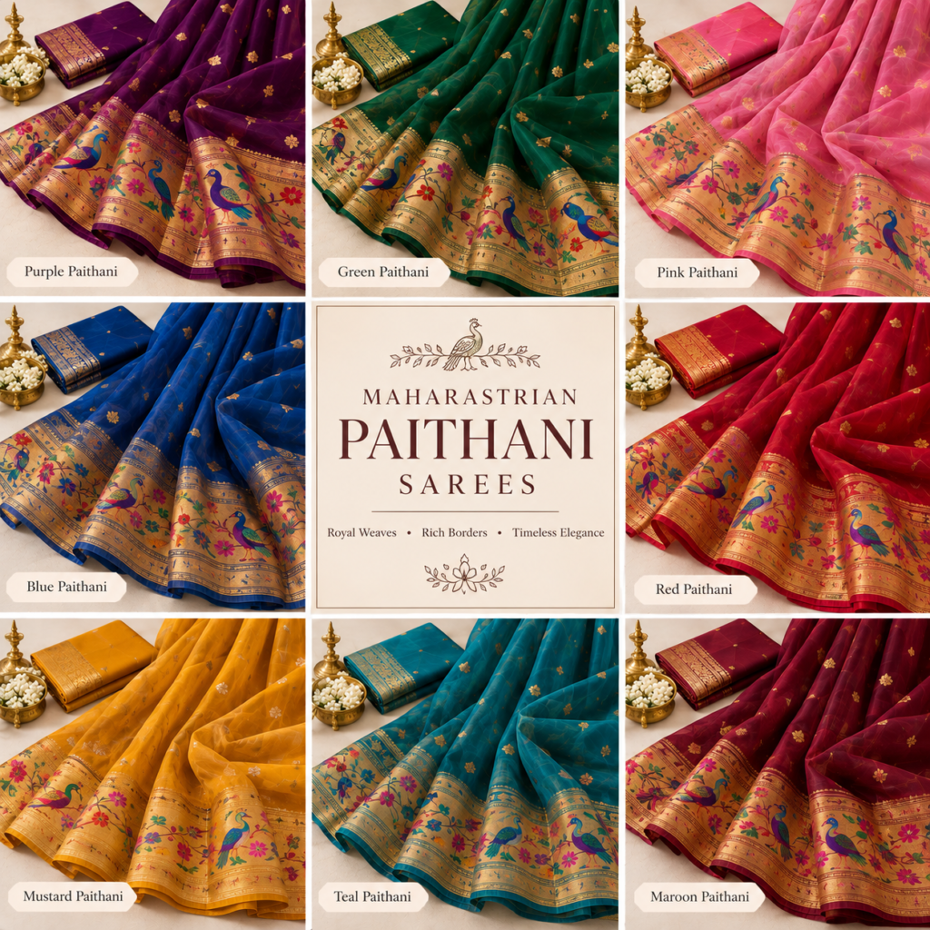 Maharashtrian Paithani Sarees